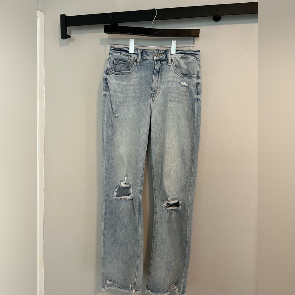 Eunina Ally High Rise Straight Crop Jeans. Size 5